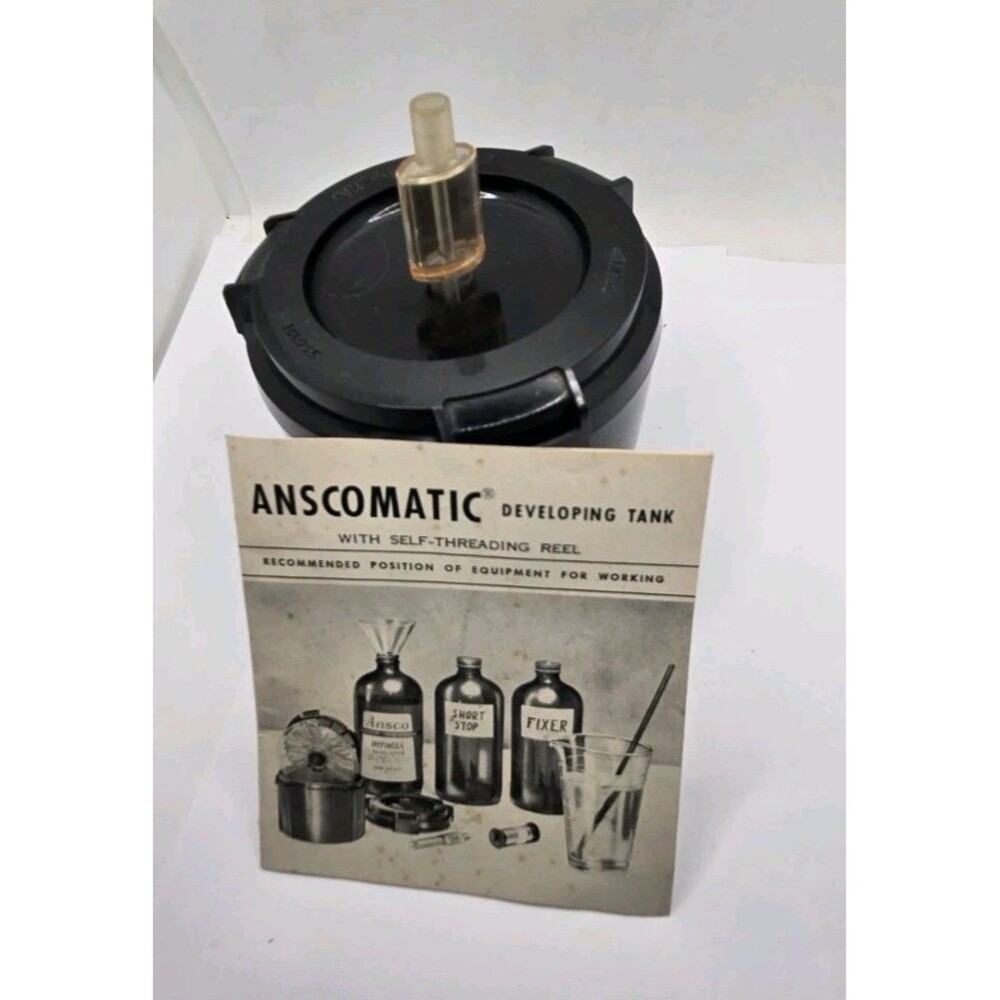 Vintage Ansco Anscomatic Film Development Tank F-698 Adjustable Size 35mm to 620